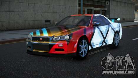 Nissan Skyline R34 Bassty S9 para GTA 4