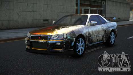 Nissan Skyline R34 Bassty S5 para GTA 4