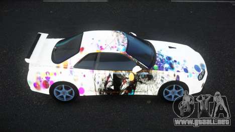 Nissan Skyline R34 Bassty S11 para GTA 4