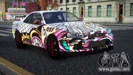 Nissan Skyline R34 Nolia S8 para GTA 4