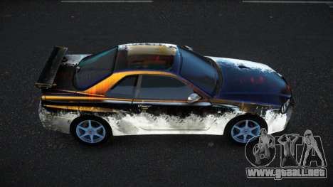 Nissan Skyline R34 Bassty S5 para GTA 4