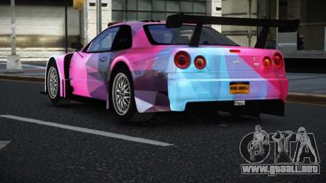 Nissan Skyline R34 GT-R Morley S1 para GTA 4