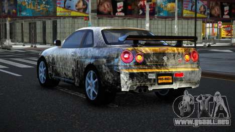 Nissan Skyline R34 Bassty S5 para GTA 4