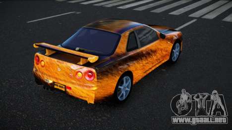 Nissan Skyline R34 Bassty S7 para GTA 4