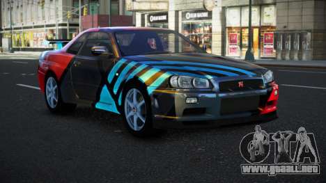 Nissan Skyline R34 Bassty S9 para GTA 4