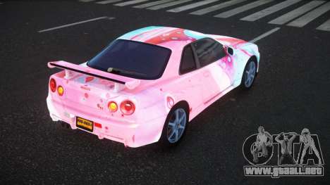 Nissan Skyline R34 Bassty S4 para GTA 4