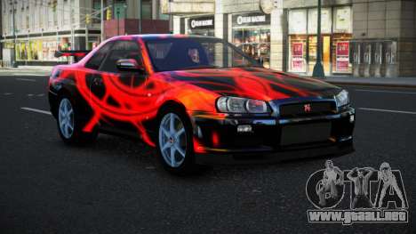 Nissan Skyline R34 Bassty S12 para GTA 4