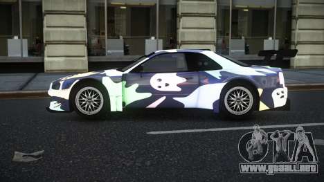 Nissan Skyline R34 GT-R Morley S5 para GTA 4