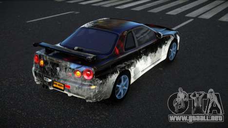 Nissan Skyline R34 Bassty S5 para GTA 4