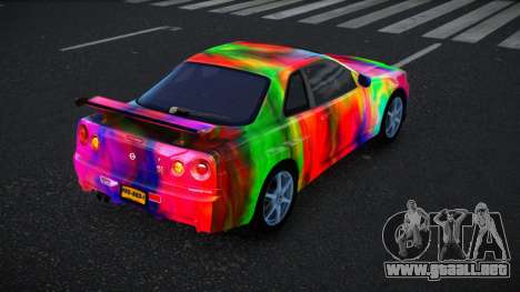 Nissan Skyline R34 Bassty S14 para GTA 4