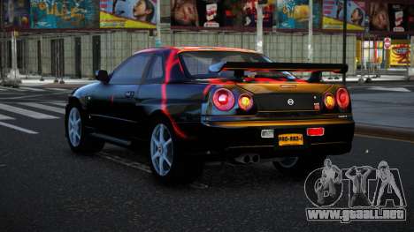 Nissan Skyline R34 Bassty S12 para GTA 4
