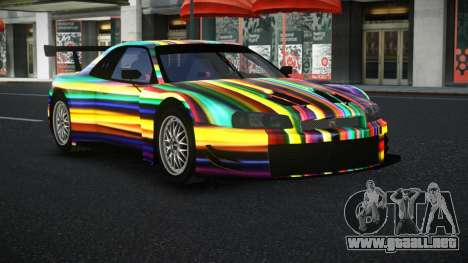 Nissan Skyline R34 GT-R Morley S8 para GTA 4