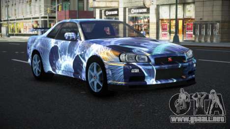 Nissan Skyline R34 Bassty S3 para GTA 4