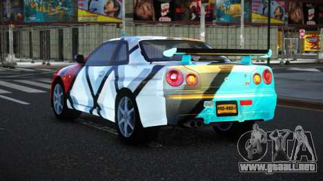 Nissan Skyline R34 Bassty S9 para GTA 4