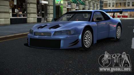 Nissan Skyline R34 GT-R Morley para GTA 4