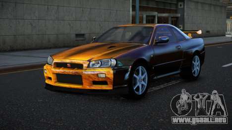 Nissan Skyline R34 Bassty S7 para GTA 4