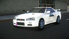 Nissan Skyline R34 Bassty S11 para GTA 4