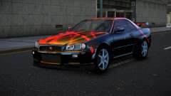 Nissan Skyline R34 Bassty S12 para GTA 4