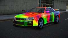 Nissan Skyline R34 Bassty S14 para GTA 4