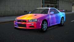 Nissan Skyline R34 Bassty S8 para GTA 4