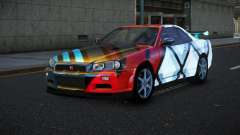 Nissan Skyline R34 Bassty S9 para GTA 4