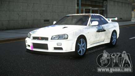 Nissan Skyline R34 Bassty S11 para GTA 4