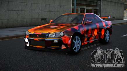 Nissan Skyline R34 Bassty S6 para GTA 4