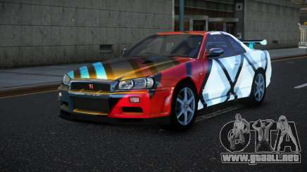 Nissan Skyline R34 Bassty S9 para GTA 4