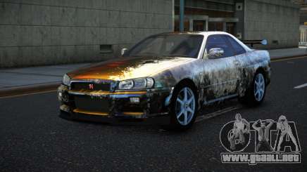 Nissan Skyline R34 Bassty S5 para GTA 4