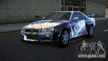 Nissan Skyline R34 Bassty S3 para GTA 4