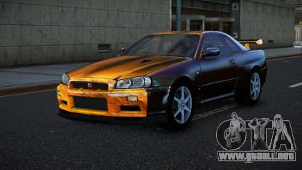 Nissan Skyline R34 Bassty S7 para GTA 4