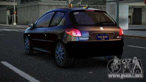 Peugeot 206 Bovejay para GTA 4