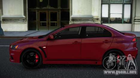 Mitsubishi Lancer Evolution X Rehudi para GTA 4