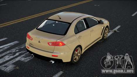 Mitsubishi Lancer Evolution X Comub para GTA 4