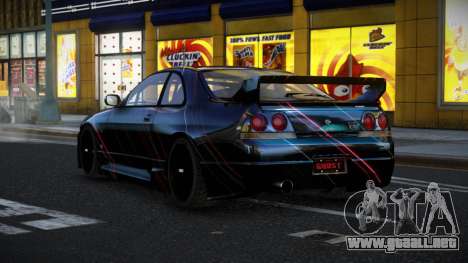 Nissan Skyline R33 Mexron S1 para GTA 4