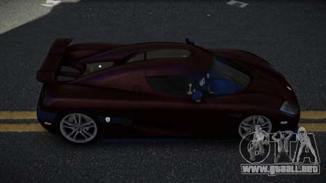 Koenigsegg CCXR Wibedo para GTA 4