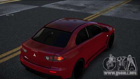 Mitsubishi Lancer Evolution X Rehudi para GTA 4