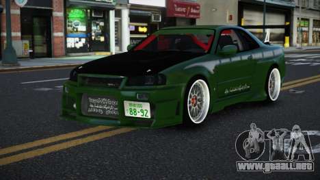 Nissan Skyline R34 Niobe para GTA 4