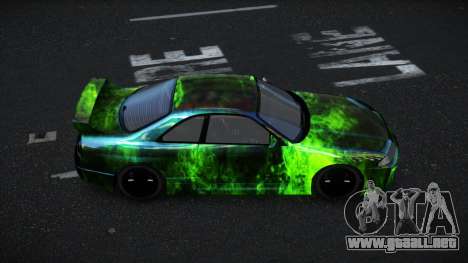 Nissan Skyline R33 Mexron S14 para GTA 4