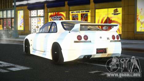 Nissan Skyline R33 Mexron S7 para GTA 4